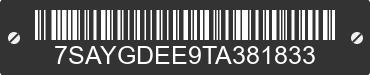 2026 TESLA Model Y 7SAYGDEE9TA381833 VIN decoded
