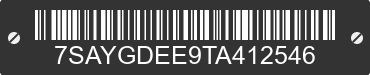 2026 TESLA Model Y 7SAYGDEE9TA412546 VIN decoded