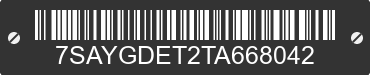 2026 TESLA Model Y 7SAYGDET2TA668042 VIN decoded