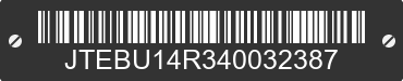 2004 TOYOTA 4-Runner JTEBU14R340032387 VIN decoded