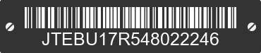 2004 TOYOTA 4-Runner JTEBU17R548022246 VIN decoded