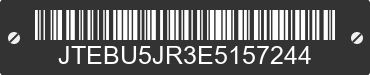 2014 TOYOTA 4-Runner JTEBU5JR3E5157244 VIN decoded