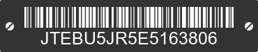 2014 TOYOTA 4-Runner JTEBU5JR5E5163806 VIN decoded