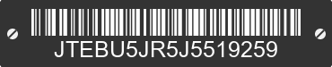 2018 TOYOTA 4-Runner JTEBU5JR5J5519259 VIN decoded