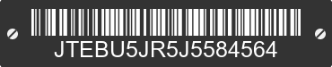 2018 TOYOTA 4-Runner JTEBU5JR5J5584564 VIN decoded