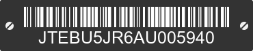 2010 TOYOTA 4-Runner JTEBU5JR6AU005940 VIN decoded