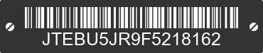 2015 TOYOTA 4-Runner JTEBU5JR9F5218162 VIN decoded