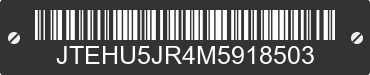 2021 TOYOTA 4-Runner JTEHU5JR4M5918503 VIN decoded