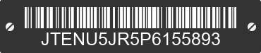 2023 TOYOTA 4-Runner JTENU5JR5P6155893 VIN decoded