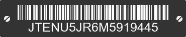 2021 TOYOTA 4-Runner JTENU5JR6M5919445 VIN decoded