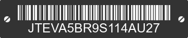 2025 TOYOTA 4-Runner JTEVA5BR9S114AU27 VIN decoded