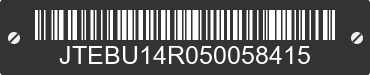 2005 TOYOTA 4Runner JTEBU14R050058415 VIN decoded