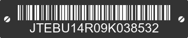 2009 TOYOTA 4Runner JTEBU14R09K038532 VIN decoded
