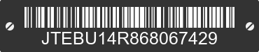 2006 TOYOTA 4Runner JTEBU14R868067429 VIN decoded