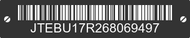 2006 TOYOTA 4Runner JTEBU17R268069497 VIN decoded