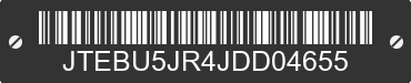 2018 TOYOTA 4Runner JTEBU5JR4JDD04655 VIN decoded