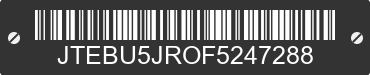 2015 TOYOTA 4Runner JTEBU5JROF5247288 VIN decoded