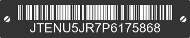 2023 TOYOTA 4Runner JTENU5JR7P6175868 VIN decoded
