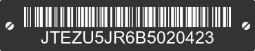 2011 TOYOTA 4Runner JTEZU5JR6B5020423 VIN decoded