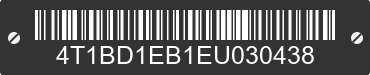 2014 TOYOTA Avalon 4T1BD1EB1EU030438 VIN decoded