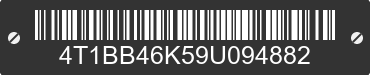 2009 TOYOTA Camry 4T1BB46K59U094882 VIN decoded