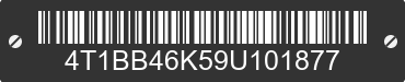 2009 TOYOTA Camry 4T1BB46K59U101877 VIN decoded