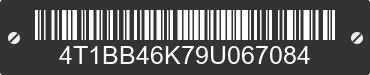 2009 TOYOTA Camry 4T1BB46K79U067084 VIN decoded