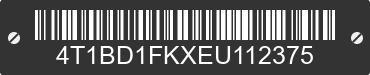 2014 TOYOTA Camry 4T1BD1FKXEU112375 VIN decoded