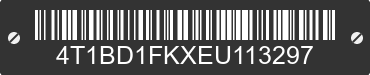 2014 TOYOTA Camry 4T1BD1FKXEU113297 VIN decoded