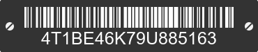 2009 TOYOTA Camry 4T1BE46K79U885163 VIN decoded