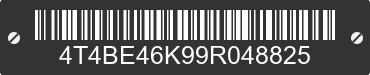 2009 TOYOTA Camry 4T4BE46K99R048825 VIN decoded