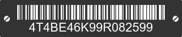 2009 TOYOTA Camry 4T4BE46K99R082599 VIN decoded