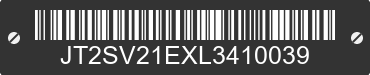 1990 TOYOTA Camry JT2SV21EXL3410039 VIN decoded