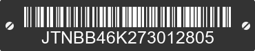 2007 TOYOTA Camry JTNBB46K273012805 VIN decoded