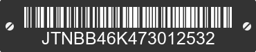 2007 TOYOTA Camry JTNBB46K473012532 VIN decoded