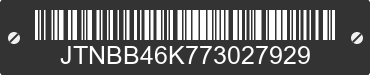 2007 TOYOTA Camry JTNBB46K773027929 VIN decoded