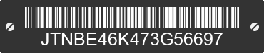 2007 TOYOTA Camry JTNBE46K473G56697 VIN decoded