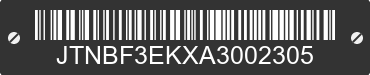 2010 TOYOTA Camry JTNBF3EKXA3002305 VIN decoded