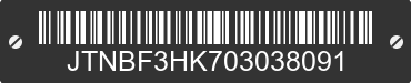 0 TOYOTA Camry JTNBF3HK703038091 VIN decoded