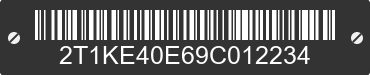 2009 TOYOTA Corolla Matrix 2T1KE40E69C012234 VIN decoded
