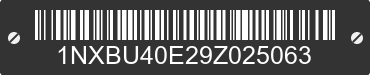2009 TOYOTA Corolla 1NXBU40E29Z025063 VIN decoded