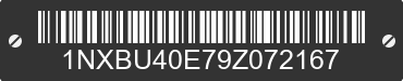 2009 TOYOTA Corolla 1NXBU40E79Z072167 VIN decoded