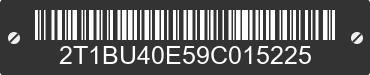 2009 TOYOTA Corolla 2T1BU40E59C015225 VIN decoded