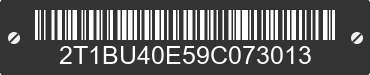 2009 TOYOTA Corolla 2T1BU40E59C073013 VIN decoded