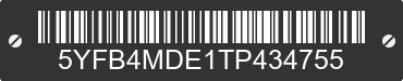 2026 TOYOTA Corolla 5YFB4MDE1TP434755 VIN decoded