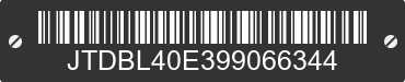 2009 TOYOTA Corolla JTDBL40E399066344 VIN decoded