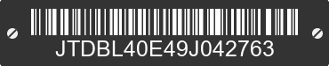 2009 TOYOTA Corolla JTDBL40E49J042763 VIN decoded