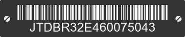 2006 TOYOTA Corolla JTDBR32E460075043 VIN decoded