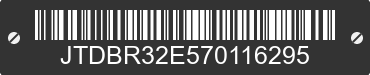 2007 TOYOTA Corolla JTDBR32E570116295 VIN decoded