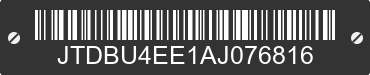 2010 TOYOTA Corolla JTDBU4EE1AJ076816 VIN decoded